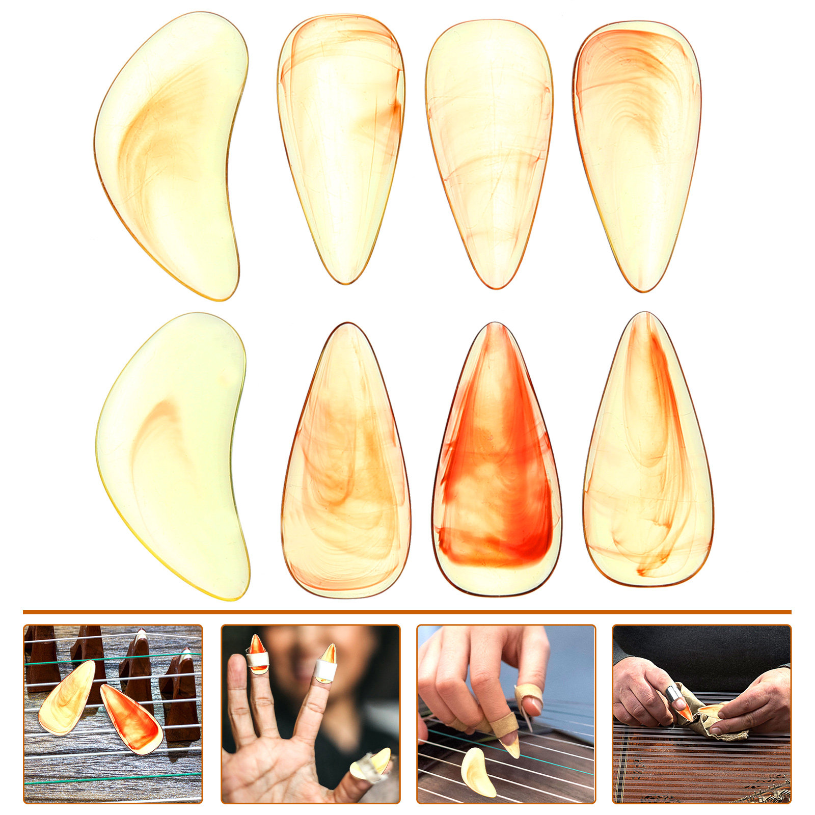 8Pcs Guzheng Finger Picks High - Musical Instrument Guzheng review and price