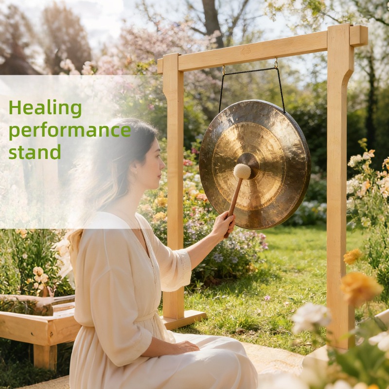 Solid Wood Bolded Gong Stand P - Musical Instrument Accessories review and price