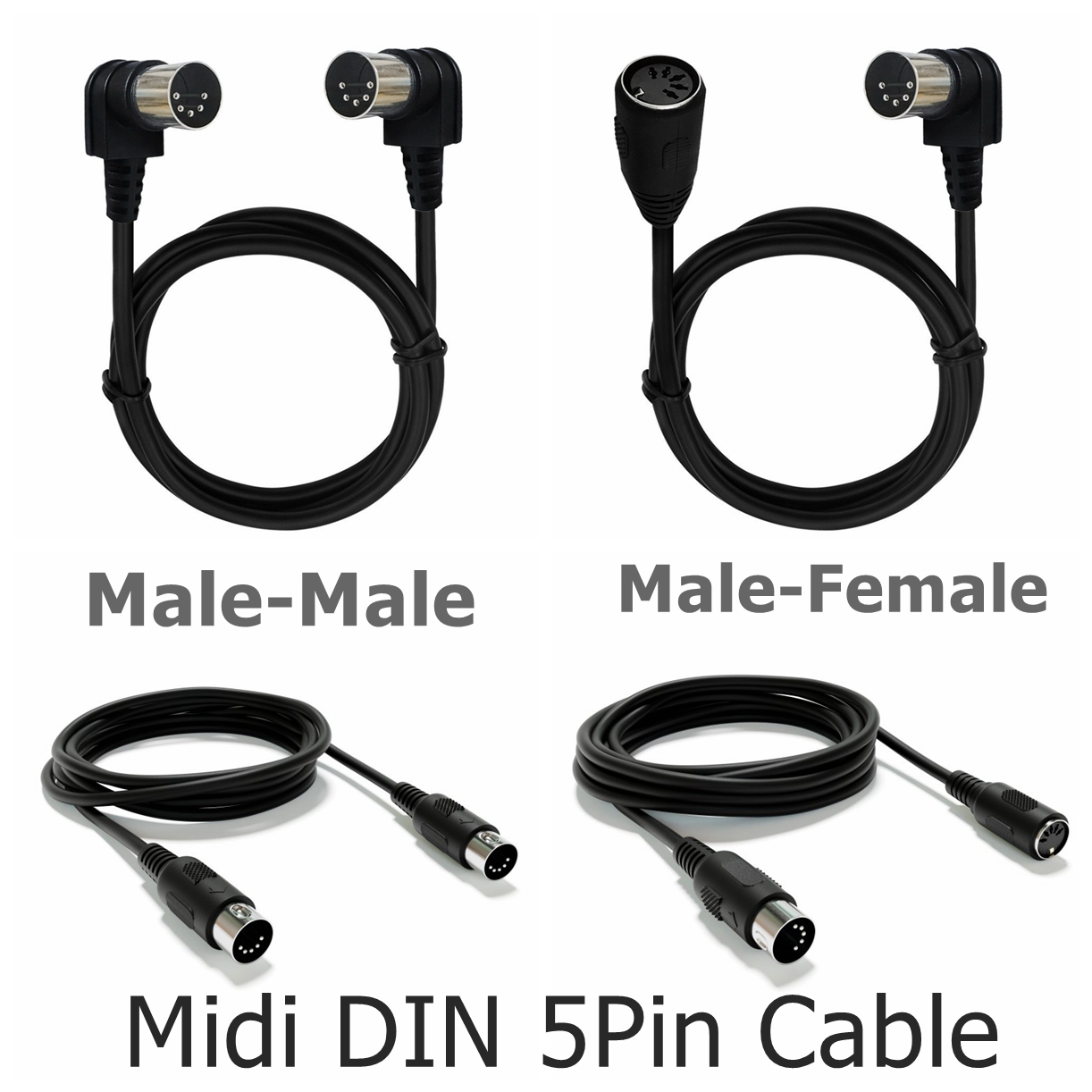 MIDI DIN 5PIN Male to Male Cab - Musical Instrument Digital Interface review and price