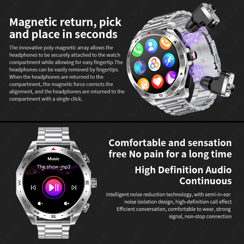 New T95 Smart Watch TWS 2-in-1 - Musical Instrument Japan review and price