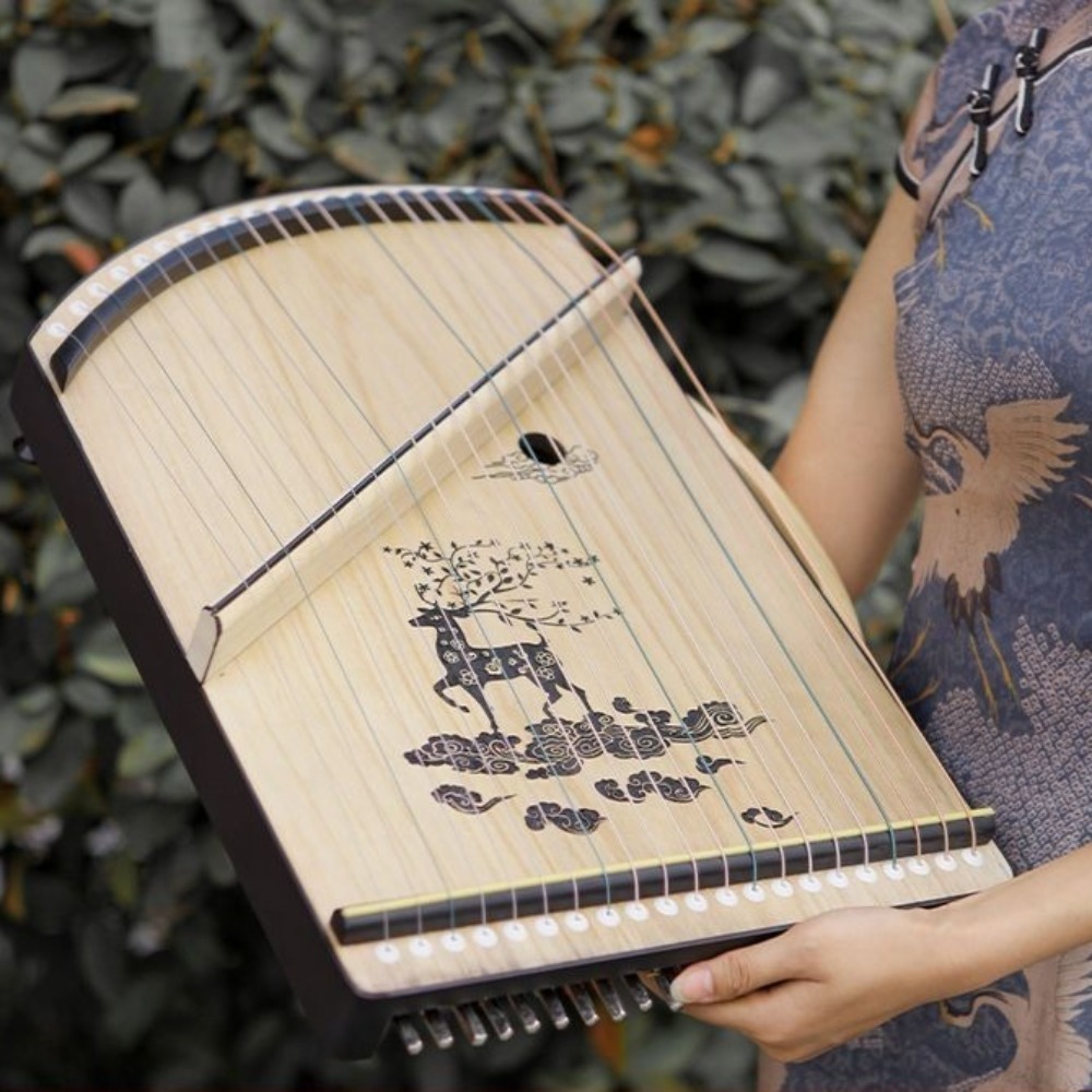 Wooden 21-string Mini Guzheng  - Musical Instrument Guzheng review and price